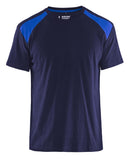 Blaklader T-shirts 33791042 marineblauw-korenblauw(8885)