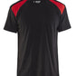 Blaklader T-shirts 33791042 zwart-rood(9956)