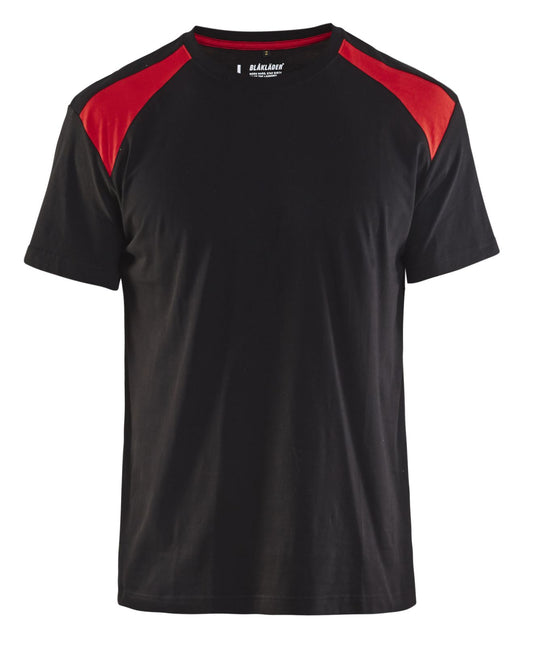 Blaklader T-shirts 33791042 zwart-rood(9956)