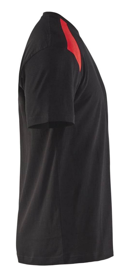 Blaklader T-shirts 33791042 zwart-rood(9956)