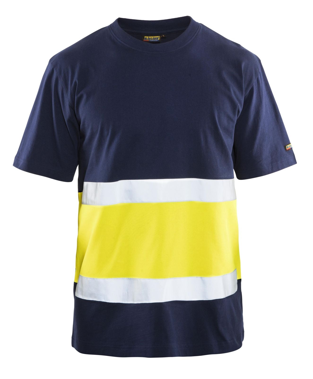 Blaklader T-shirts 33871030 HiVis marineblauw-geel(8833)