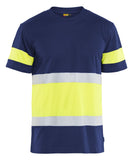 Blaklader T-shirts 33871030 HiVis marineblauw-geel(8833)