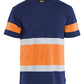 Blaklader T-shirts 33871030 HiVis marineblauw-oranje(8853)