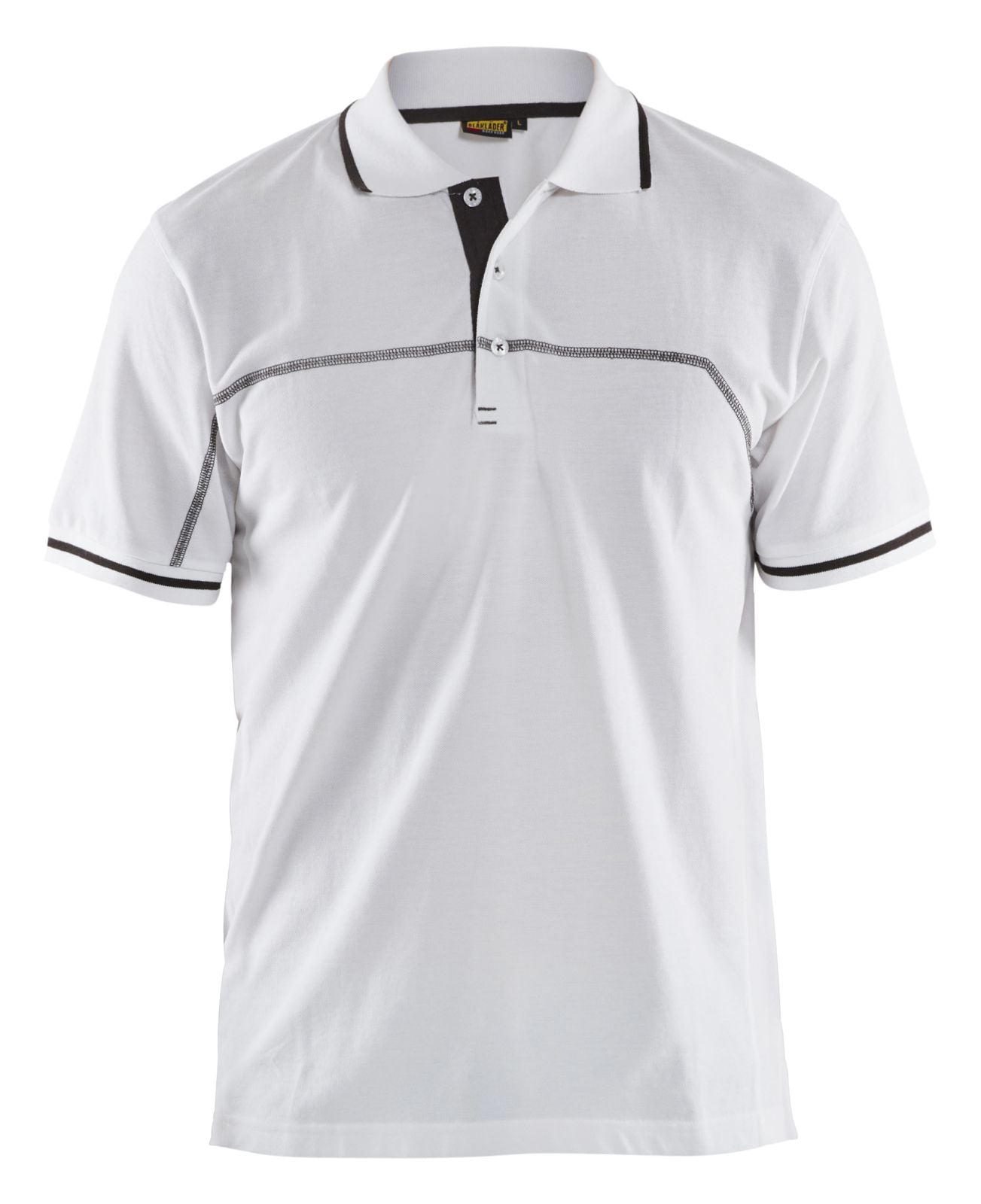 Blaklader Poloshirts 33891050 wit-donkergrijs(1098)