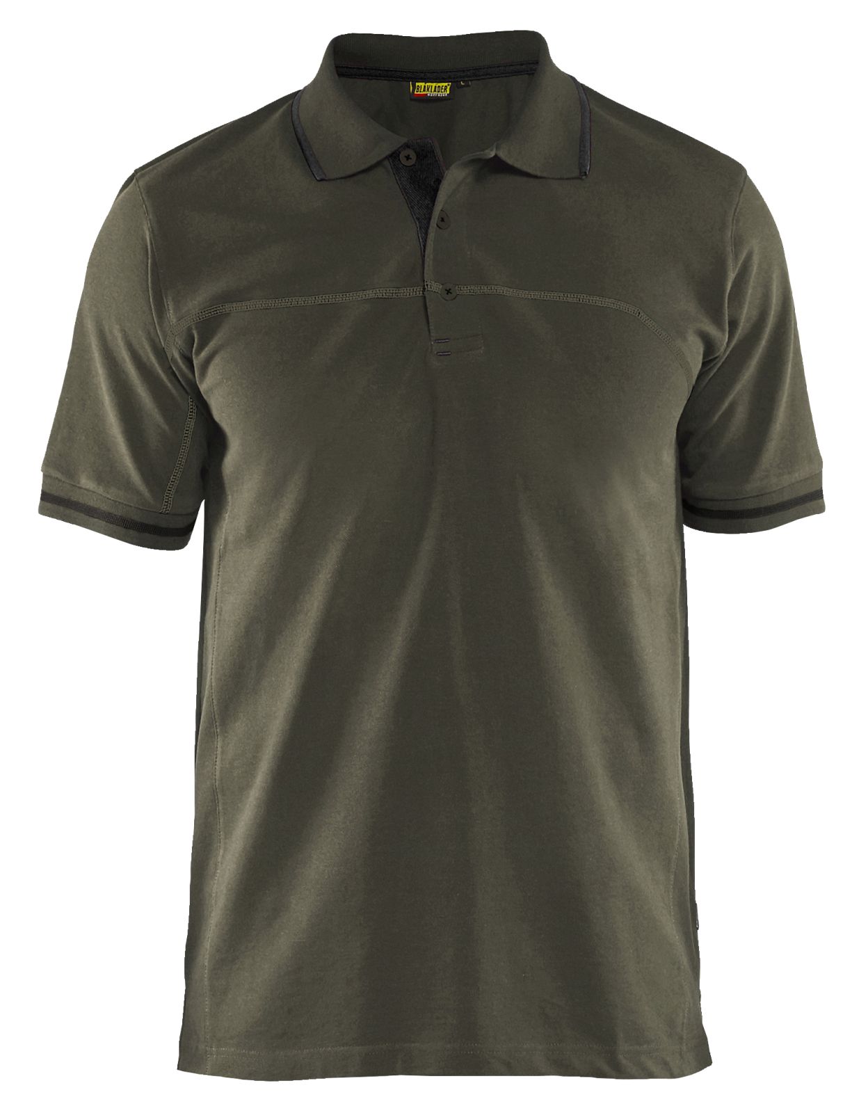 Blaklader Poloshirts 33891050 groen-zwart(4599)