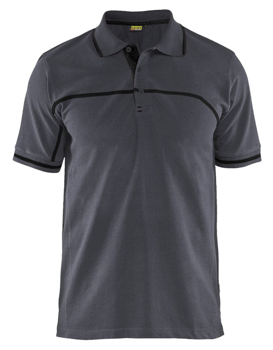 Blaklader Poloshirts 33891050 midden grijs-zwart(9699)