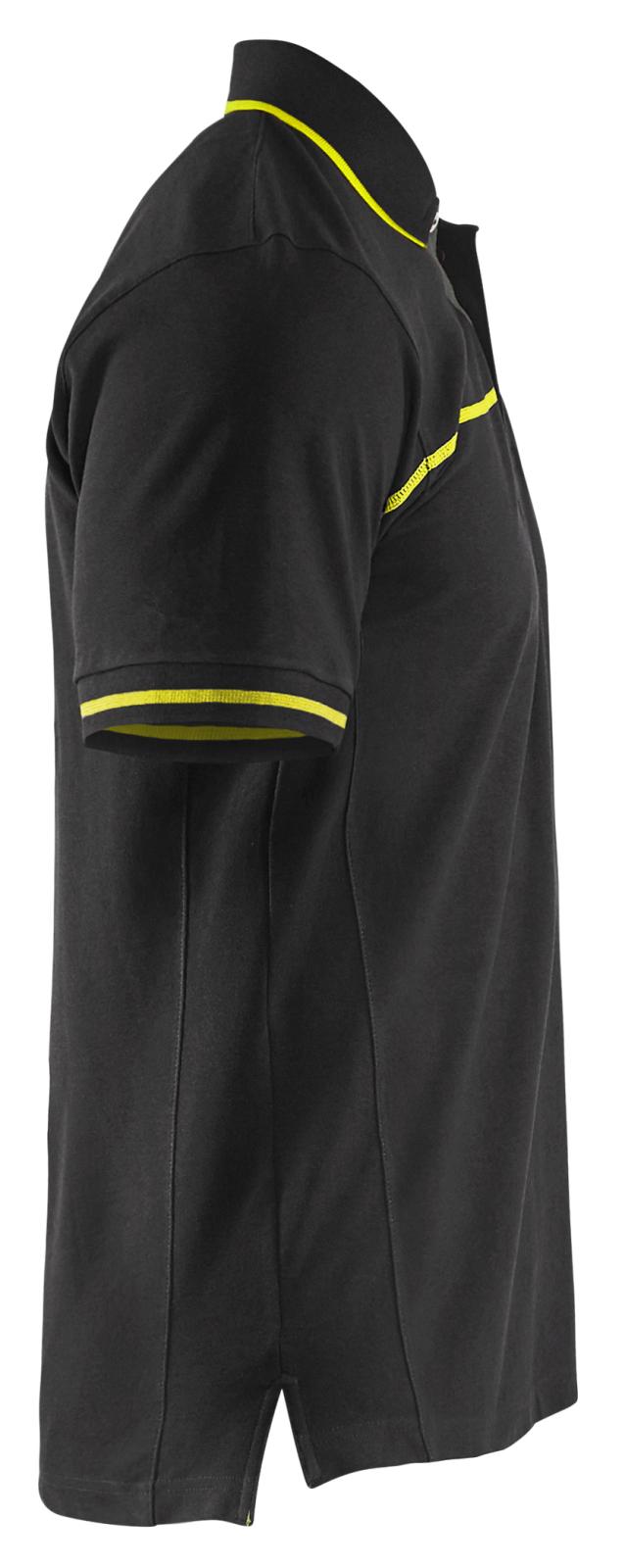 Blaklader Poloshirts 33891050 zwart-fluo geel(9933)