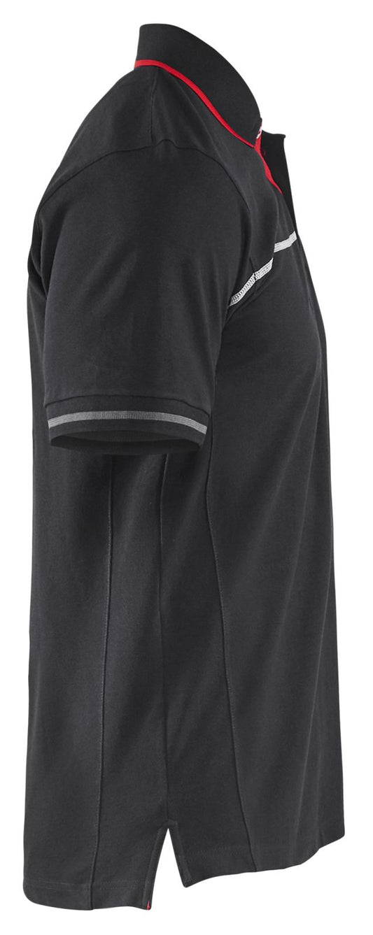 Blaklader Poloshirts 33891050 zwart-rood(9956)