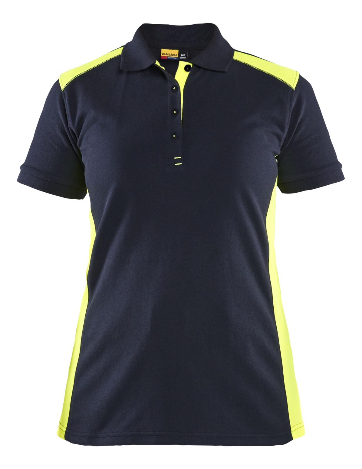 Blaklader Bi-Colour t-shirts 33901050 donker marineblauw-fluo geel(8633)