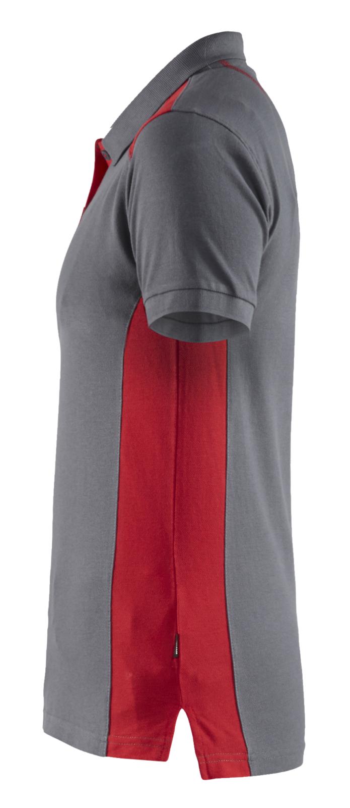 Blaklader Poloshirts 33901050 grijs-rood(9456)