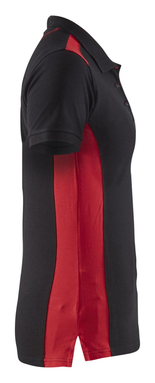 Blaklader Poloshirts 33901050 zwart-rood(9956)