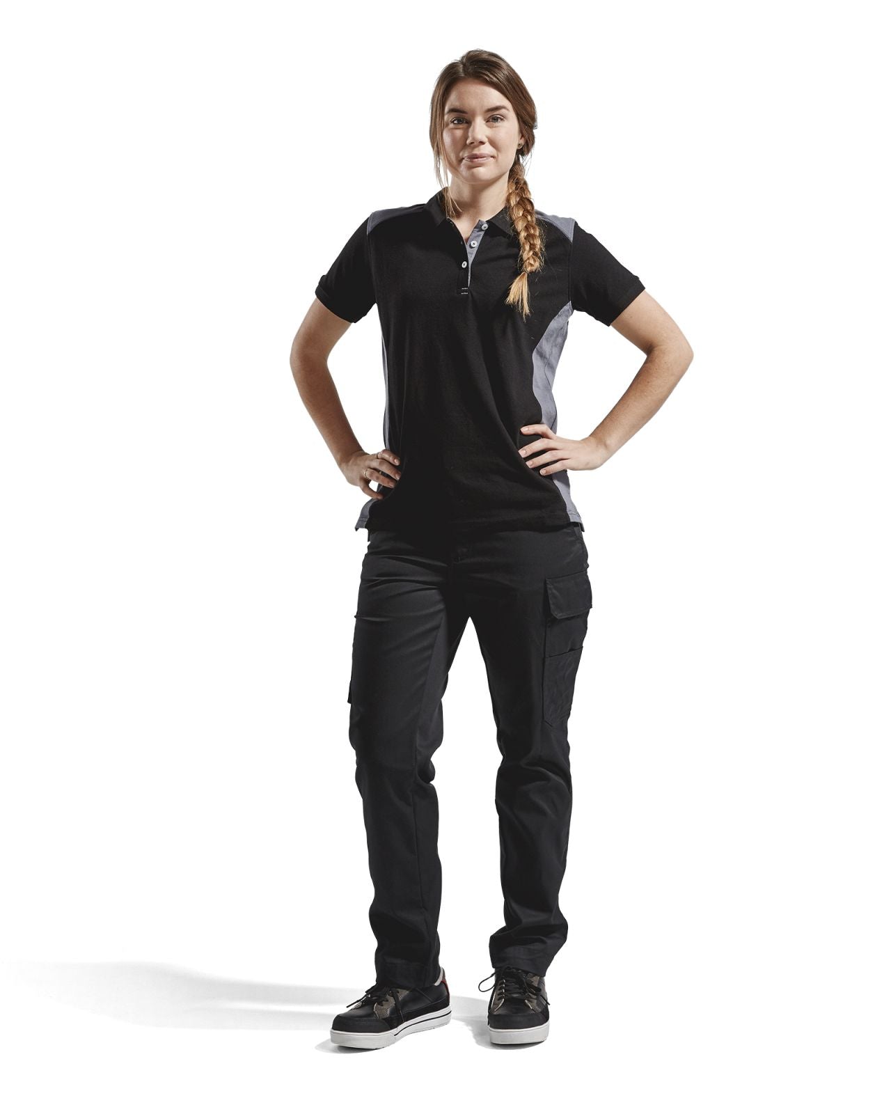 Blaklader Poloshirts 33901050 zwart-grijs(9994)