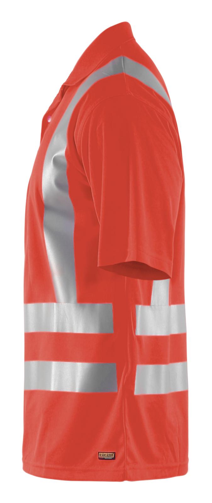 Blaklader Poloshirts 33911011 HiVis UPF40+ UV fluo-rood(5500)