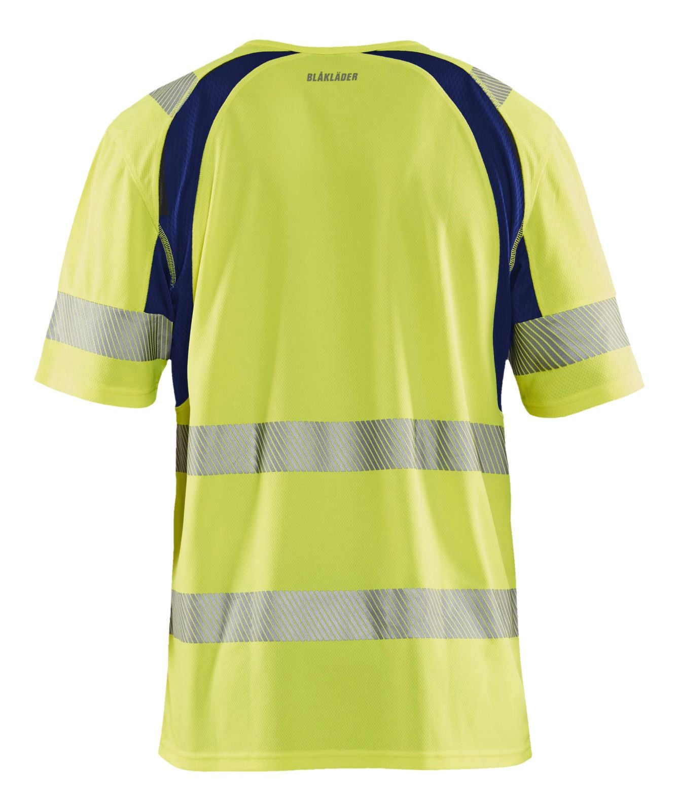 Blaklader T-shirts 33971013 HiVis UPF40+ UV fluo geel-marineblauw(3389)