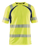 Blaklader T-shirts 33971013 HiVis UPF40+ UV fluo geel-marineblauw(3389)