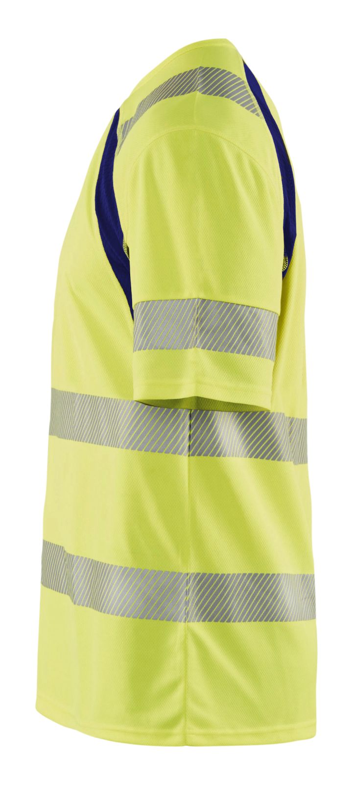 Blaklader T-shirts 33971013 HiVis UPF40+ UV fluo geel-marineblauw(3389)
