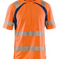 Blaklader T-shirts 33971013 HiVis UPF40+ UV fluo oranje-marineblauw(5389)