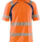Blaklader T-shirts 33971013 HiVis UPF40+ UV fluo oranje-marineblauw(5389)