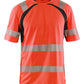 Blaklader T-shirts 33971013 HiVis UPF40+ UV fluo rood-zwart(5599)
