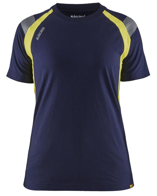 Blaklader t-shirts 34021030 marineblauw-fluo geel(8833)