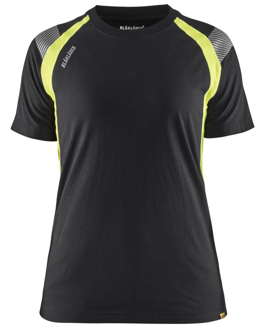Blaklader T-shirts 34021030 zwart-fluo geel(9933)