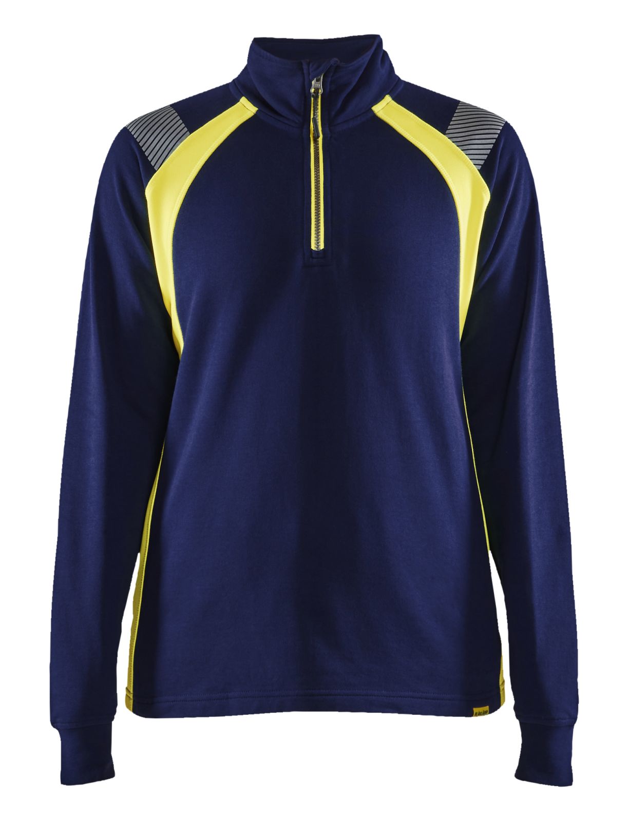 Blaklader Zipsweaters 34031158 marineblauw-fluo geel(8933)