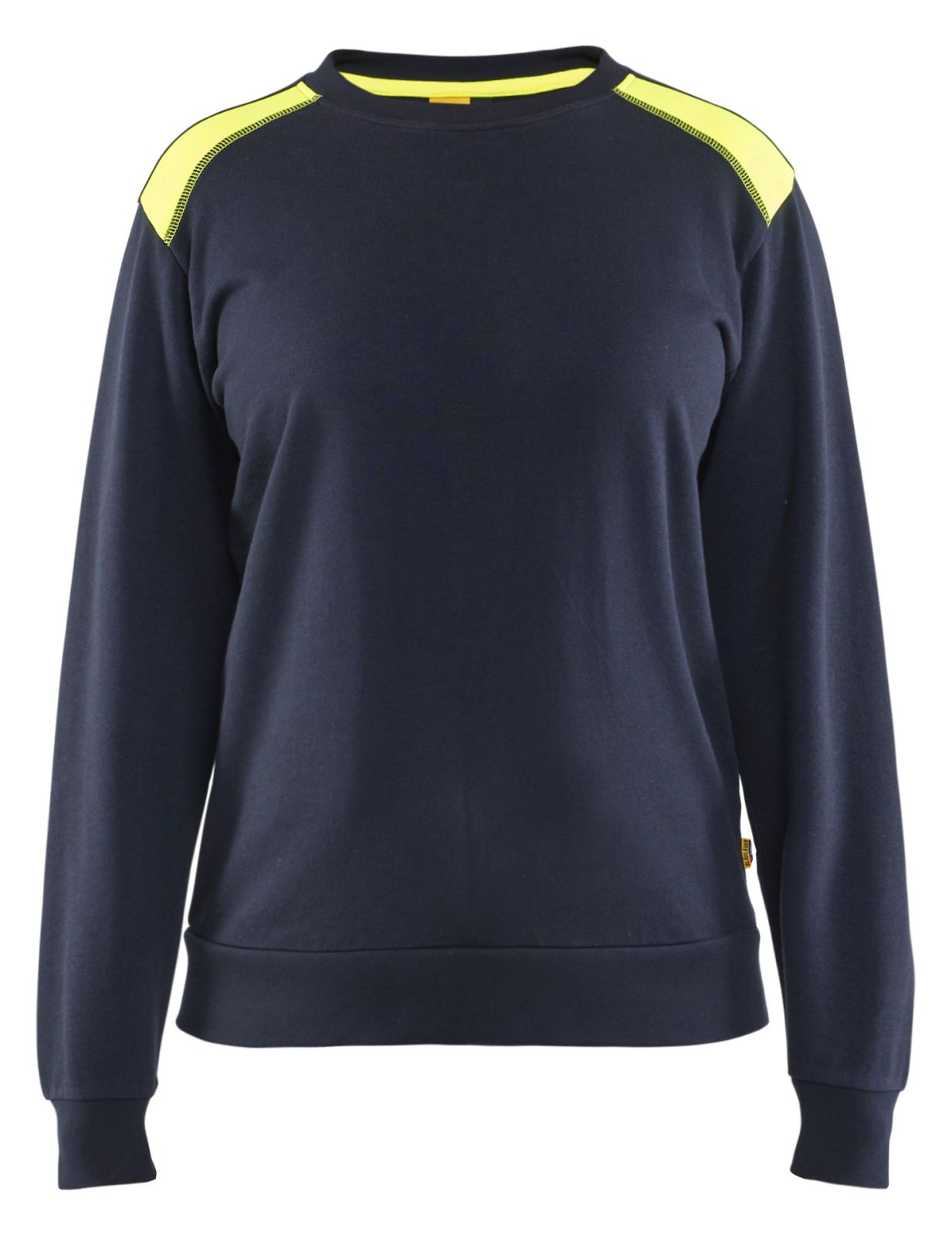 Blaklader Bi-Colour Sweaters 34081158 donker marineblauw-fluo geel(8633)