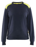 Blaklader Bi-Colour Sweaters 34081158 donker marineblauw-fluo geel(8633)