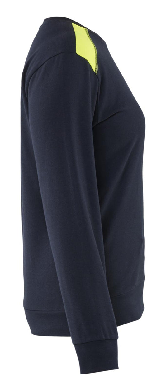Blaklader Bi-Colour Sweaters 34081158 donker marineblauw-fluo geel(8633)