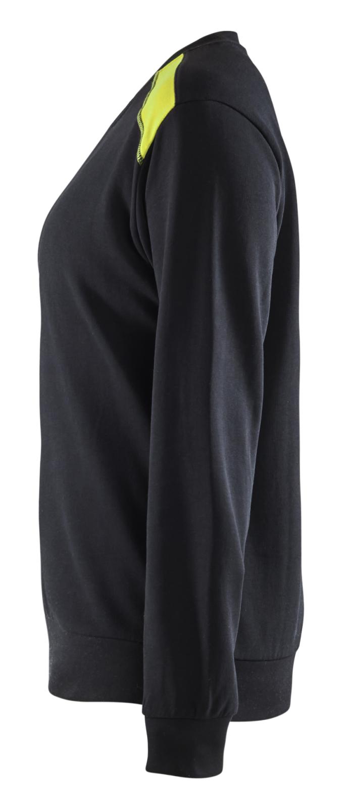 Blaklader Bi-Colour Sweaters 34081158 zwart-fluo geel(9933)