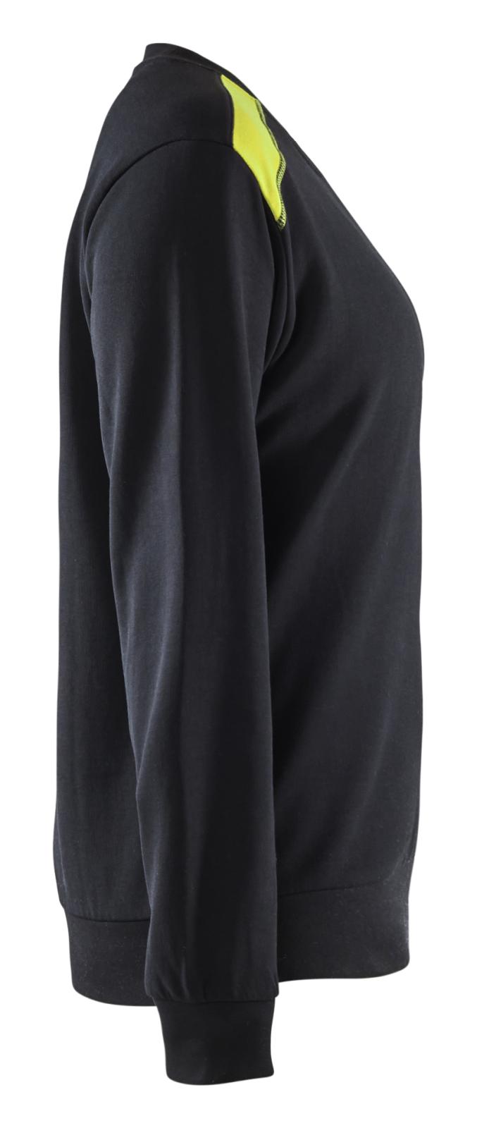 Blaklader Bi-Colour Sweaters 34081158 zwart-fluo geel(9933)