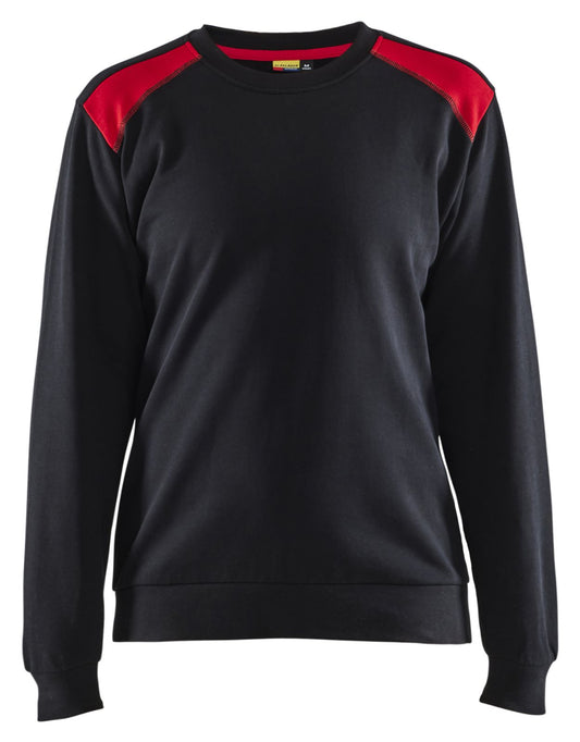 Blaklader Bi-Colour Sweaters 34081158 zwart-rood(9956)