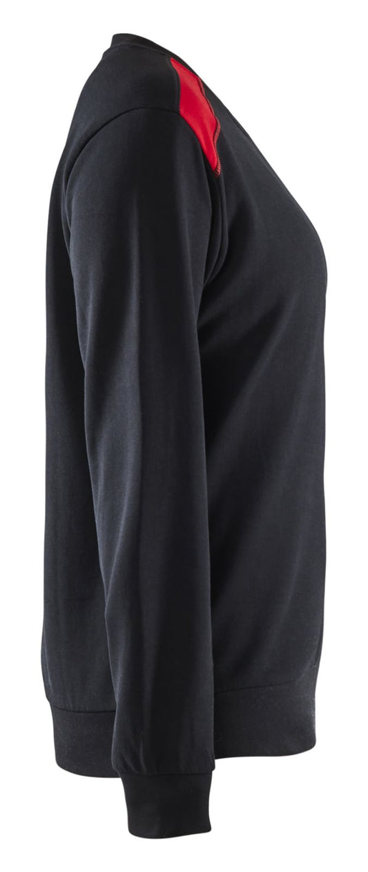 Blaklader Bi-Colour Sweaters 34081158 zwart-rood(9956)