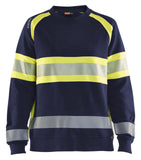 Blaklader Bi-Colour sweaters 34091158 marineblauw-fluo geel(8933)