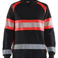 Blaklader Bi-Colour sweaters 34091158 zwart-fluo rood(9955)