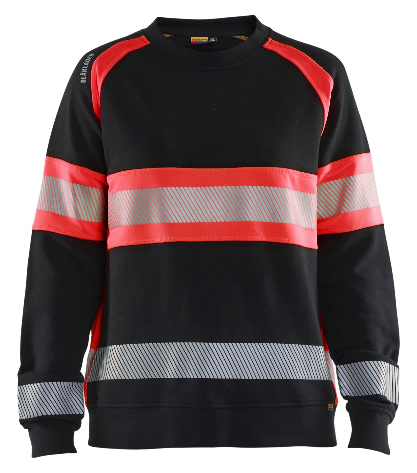 Blaklader Bi-Colour sweaters 34091158 zwart-fluo rood(9955)