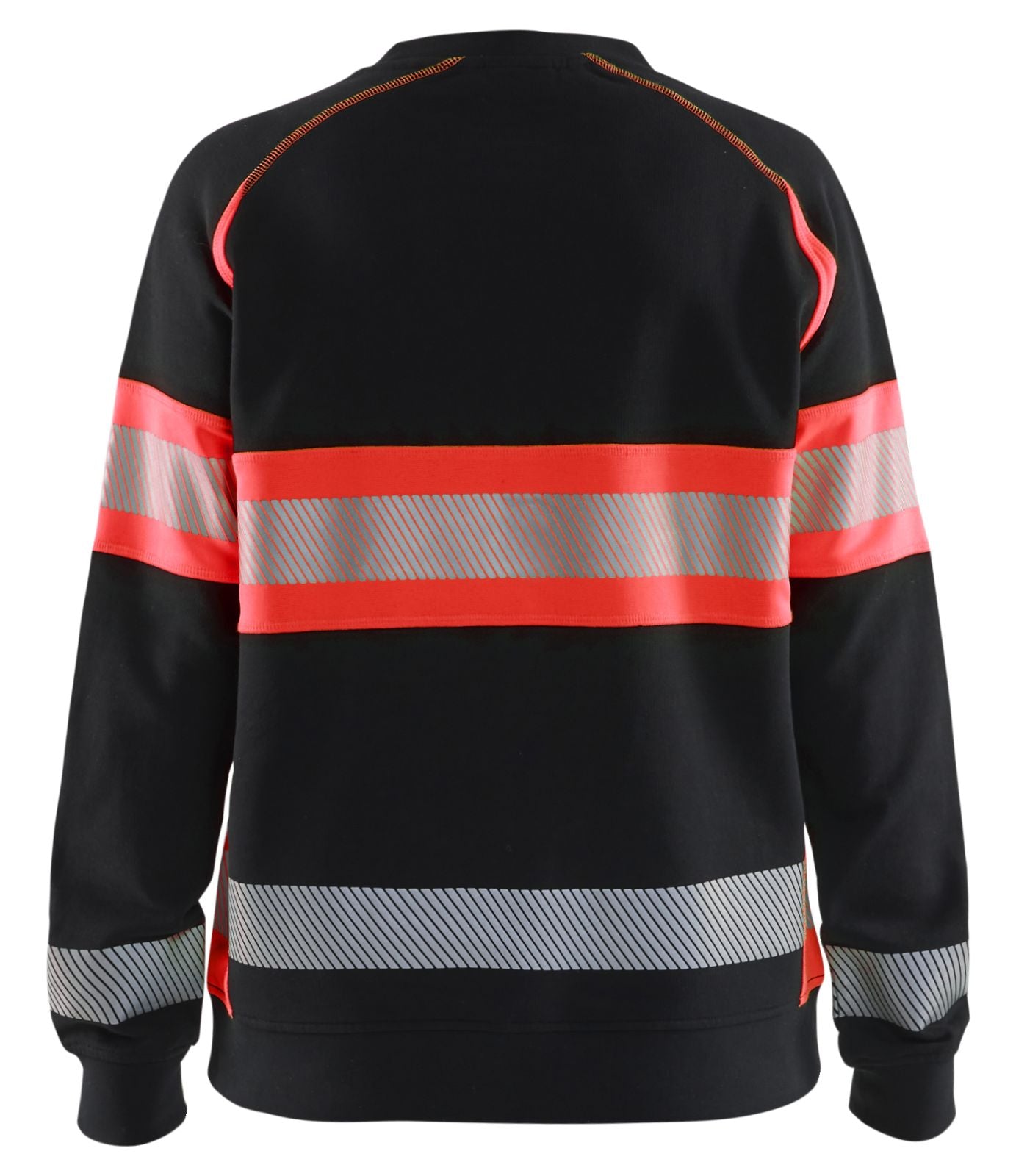 Blaklader Bi-Colour sweaters 34091158 zwart-fluo rood(9955)