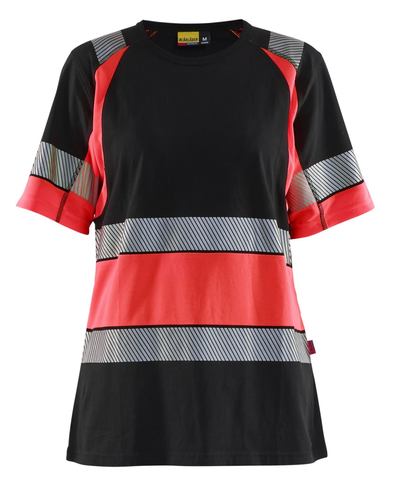 Blaklader High Vis t-shirts 34101030 HiVis zwart-fluo rood(9955)