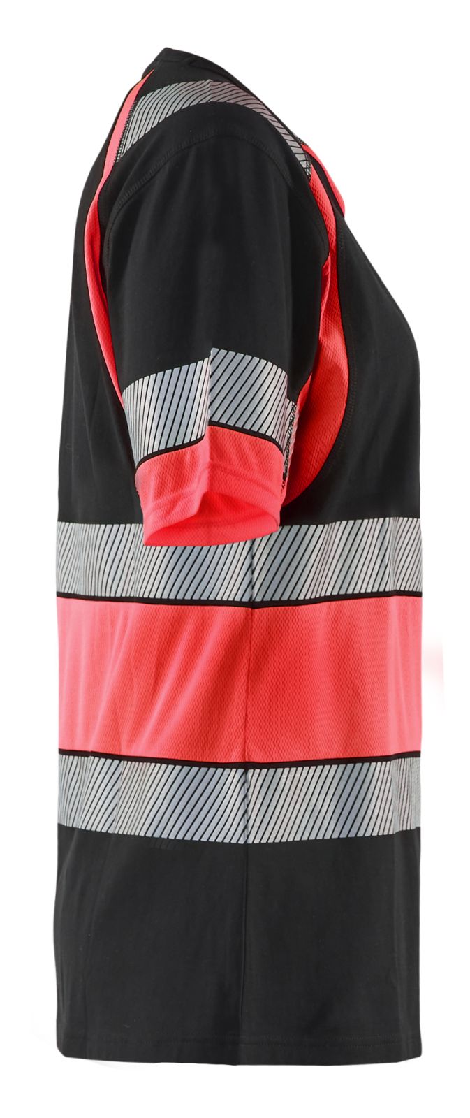 Blaklader High Vis t-shirts 34101030 HiVis zwart-fluo rood(9955)