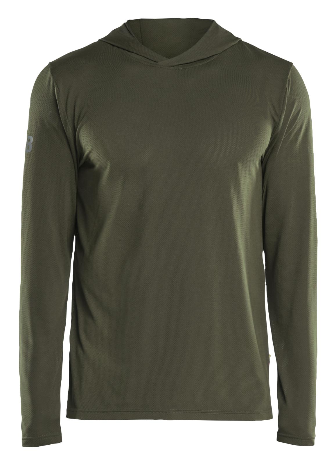 Blaklader Profiel Sweatshirt 34171126 UV Hooded donker herfstgroen(4209)