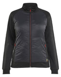 Blaklader Profiel Dames Hybride Sweatshirt 34192526 zwart-rood(9956)