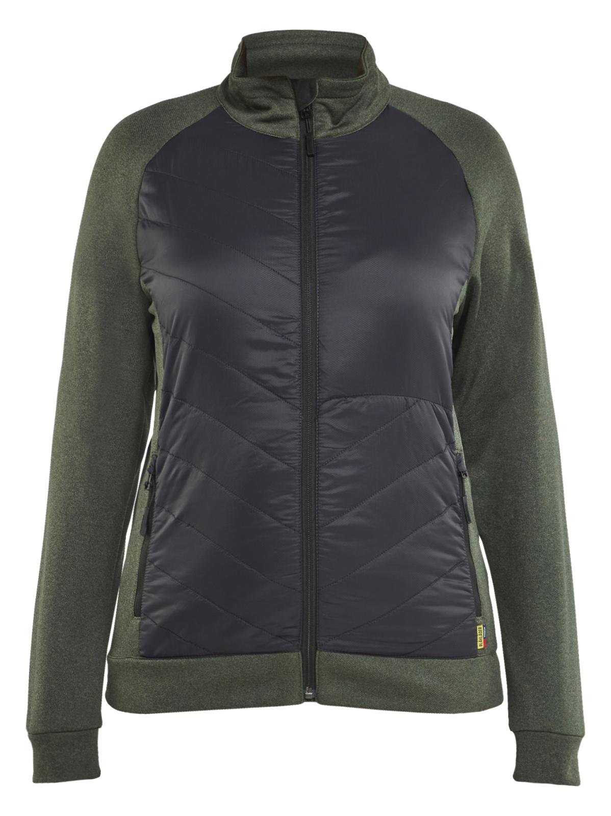 Blaklader Profiel Dames Hybride Sweatshirt 34192533 herfstgroen-zwart(4199)