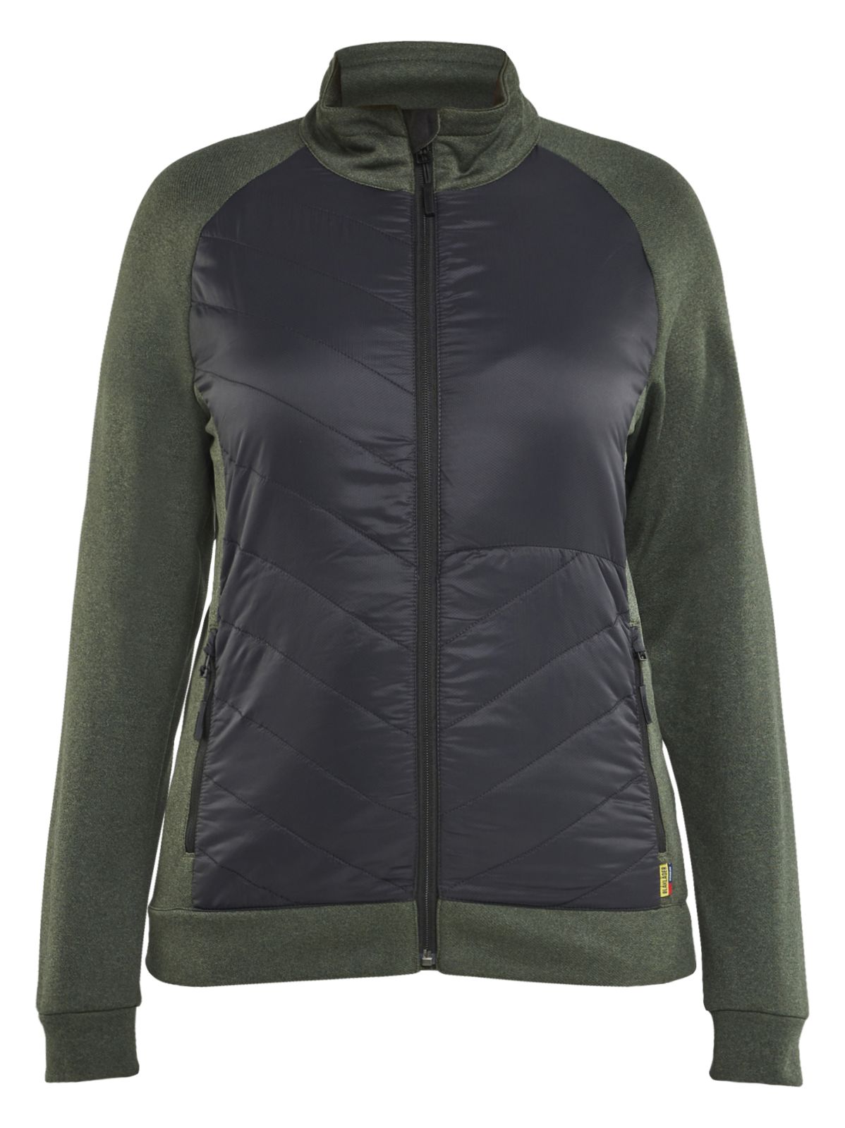 Blaklader Profiel Jassen Dames Hybride Sweatshirt 34192533 herfstgroen-zwart(4199)