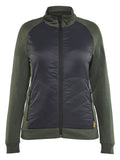 Blaklader Profiel Jassen Dames Hybride Sweatshirt 34192533 herfstgroen-zwart(4199)