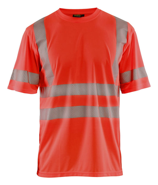 Blaklader T-shirts 34201013 HiVis UPF40+ UV fluo-rood(5500)