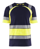 Blaklader T-shirts 34211030 HiVis marineblauw-geel(8833)