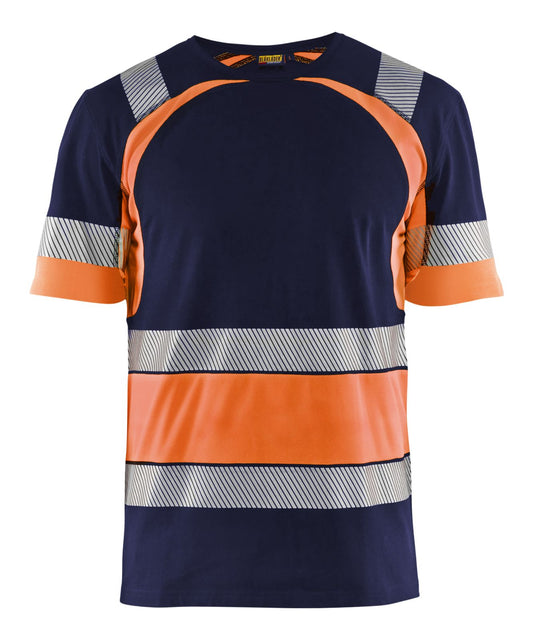 Blaklader T-shirts 34211030 HiVis marineblauw-oranje(8853)