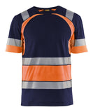 Blaklader T-shirts 34211030 HiVis marineblauw-oranje(8853)