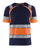 Blaklader T-shirts 34211030 HiVis marineblauw-oranje(8853)
