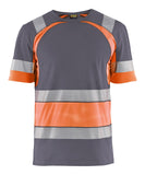 Blaklader t-shirts 34211030 middelgrijs-fluo-oranje(9653)